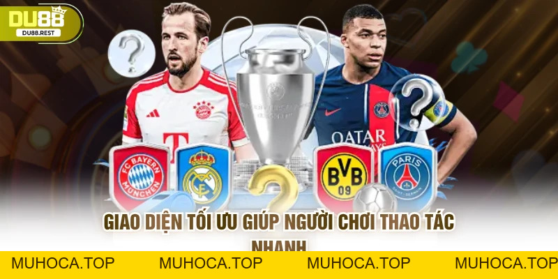 Thể thao DU88 – Sảnh cược uy tín với tỷ lệ vượt trội - muhoca