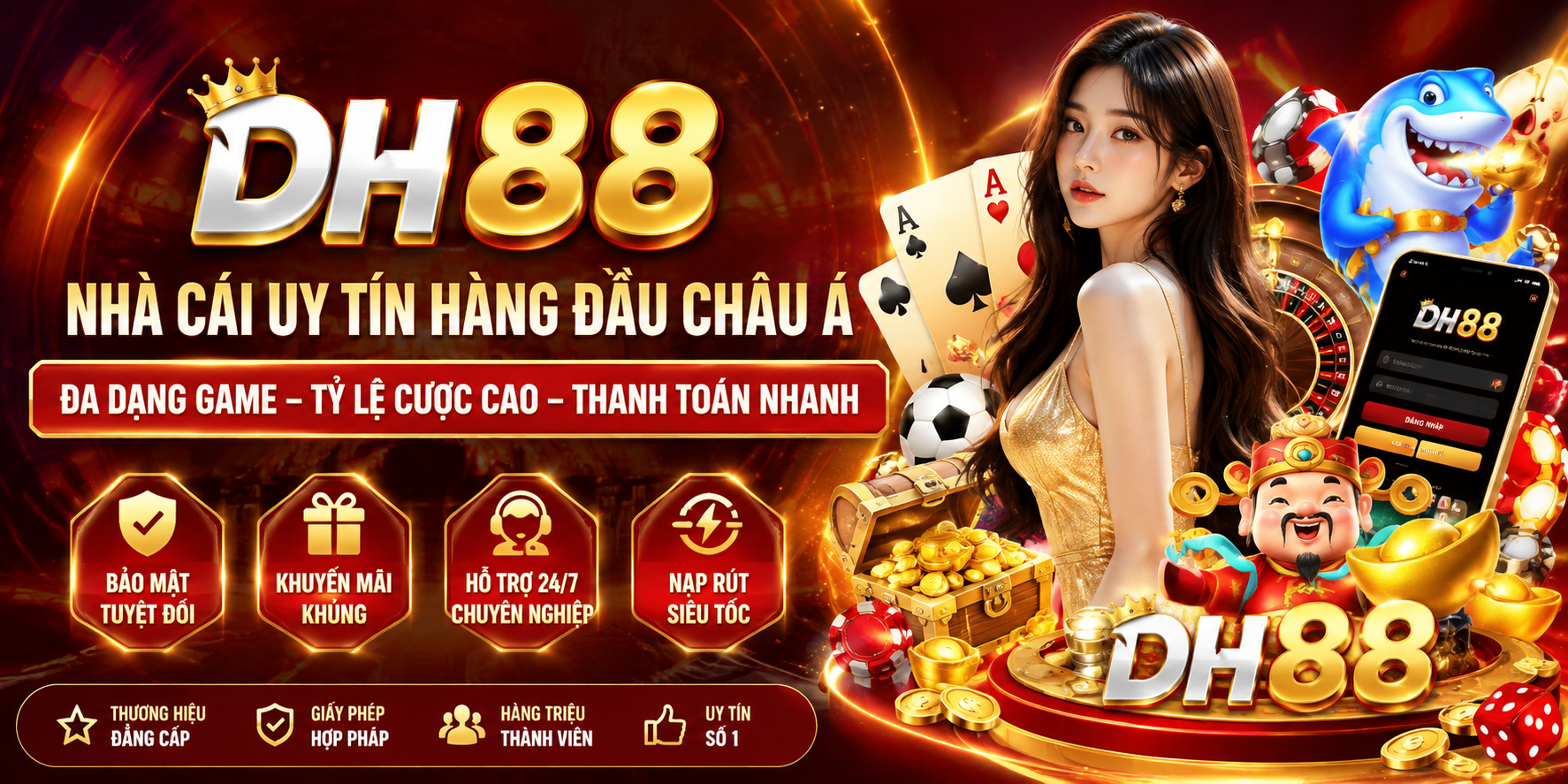 Giới Thiệu DH88 - Tổng Quan Chi Tiết Về Nền Tảng Giải Trí Trực Tuyến - muhoca